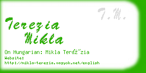 terezia mikla business card